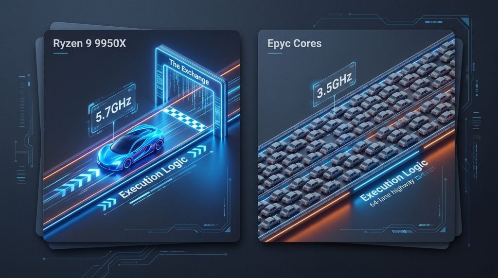 Ryzen vs Epyc - higher clock speed