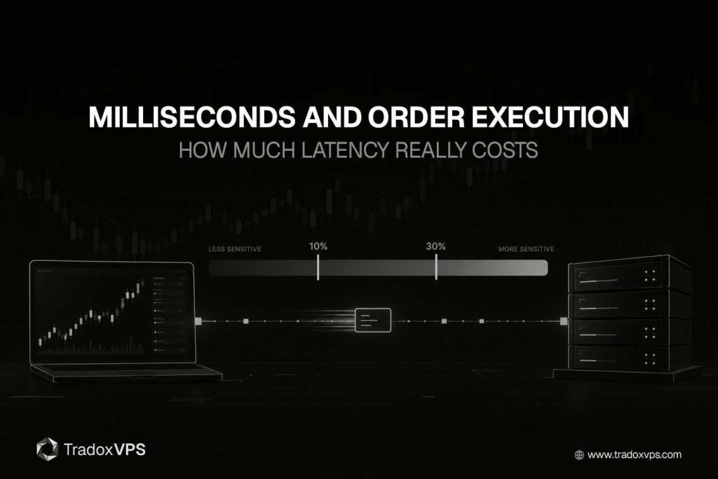The latency risk ratio — market move during your delay divided by your per-trade edge; under 10% ignore latency, over 30% fix the infrastructure.