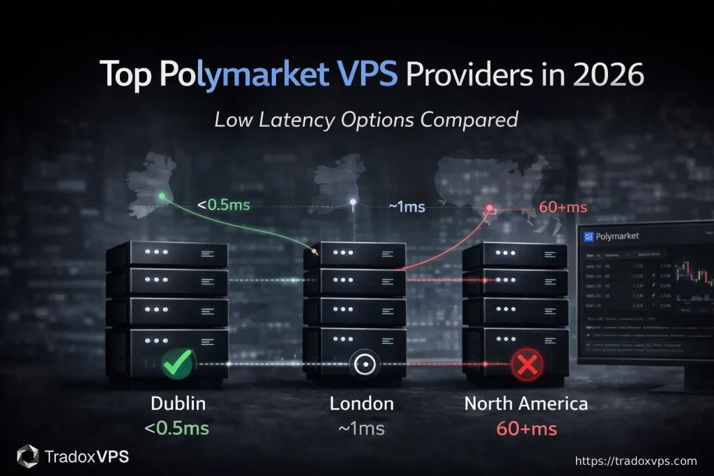 Top Polymarket VPS providers in 2026 compared during a fast Polymarket trading session