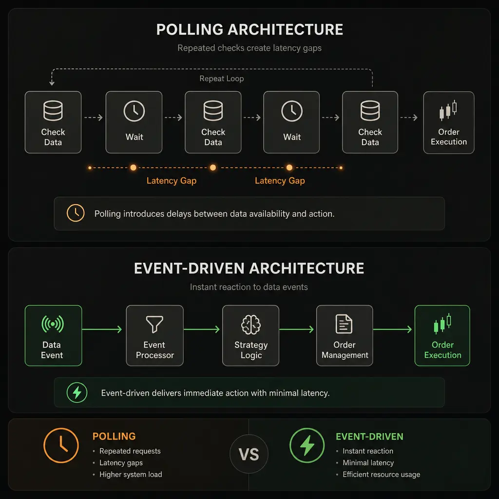Polling vs Event-driven architecture