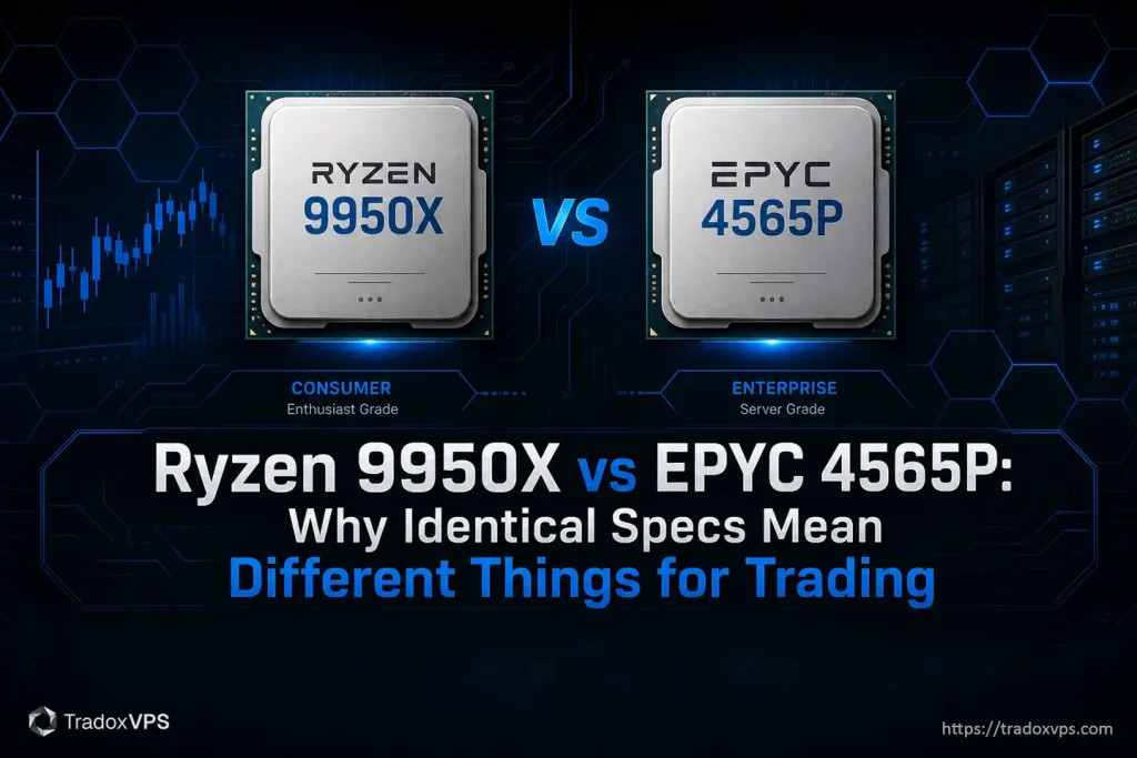 Ryzen 9950x vs Epyc 4565p for Trading