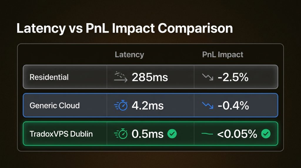 Specialized Dublin infrastructure reduces PnL drain from 3.0% to nearly zero